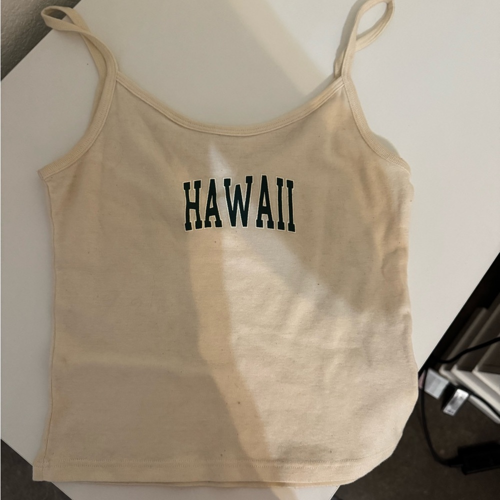 Brandy Melville Cream Camisole Crop Top